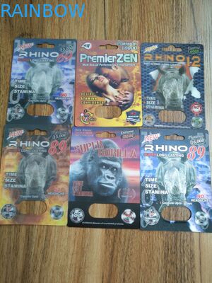 Erkek Geliştirme Hapları Temizle Blister Ambalaj Kağıdı / PP Malzemeleri