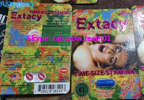 Extacy Sex Pills MAX Mukavemet Kağıt Kutusu Ambalajı Dayanıklı Logo Özelleştirilmiş