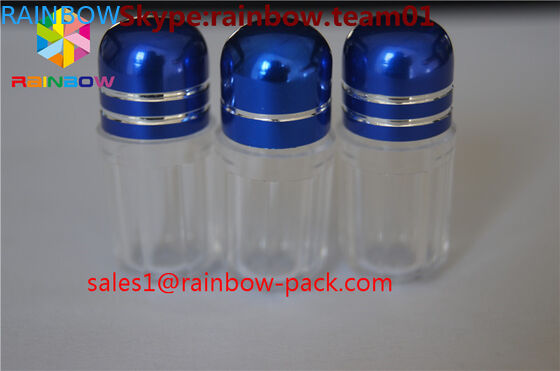 Aliminyum folyo kapaklı küçük seks boş ilaç şişeleri, mermi kovanı