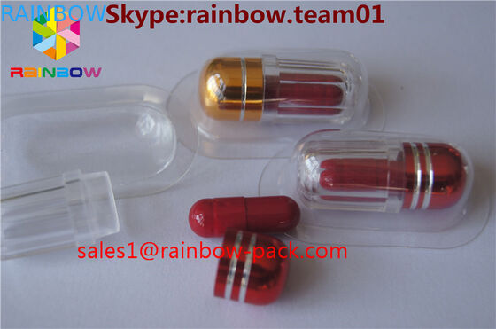 Hap şişesi seks hapı şişe kabı Plastik konteyner kapsül metal hap ile seks hapı şişe plastik hap şişeleri