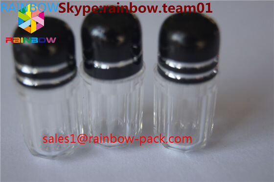 Satılık plastik hap şişeleri kapsül kaplar dick şekilli şişe mavi kapsül kaplar altıgen ve sekizgen şekli