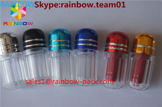 Satılık plastik hap şişeleri kapsül kaplar dick şekilli şişe mavi kapsül kaplar altıgen ve sekizgen şekli