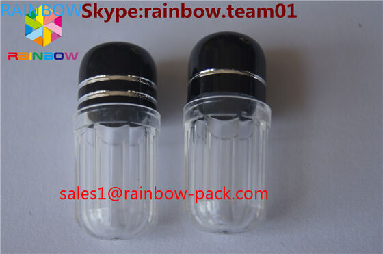 Satılık plastik hap şişeleri kapsül kaplar dick şekilli şişe mavi kapsül kaplar altıgen ve sekizgen şekli