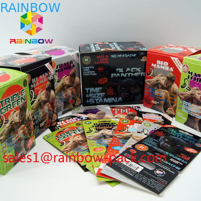 Şeffaf Kağıt Ecstasy ile 3D Kağıt Kartı Paketi Sıcak Damgalama Blister Ambalaj Kartı