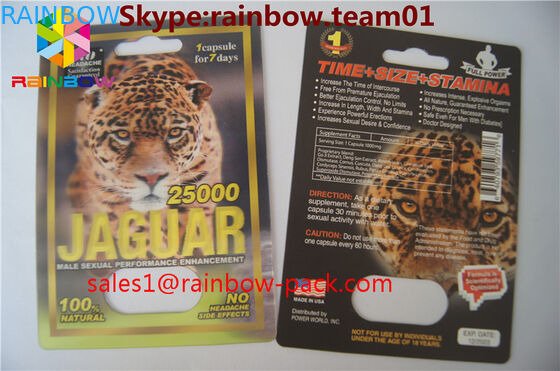 3D baskı kartı FX 25000 merceksi plastik 3D kart Özel baskılı gergedan V7 3D seks pillspackaging 3D seks hapı kartı