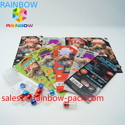 Siyah mamba 3D kartları kaya katı ereksiyon seks hapı 3D ambalaj kartı 3d seks hapları ambalaj kağıt kartı 3D seks hapı kartı