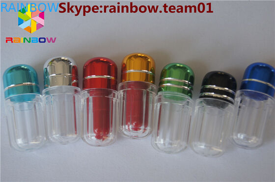 Satılık gergedan boş hap şişeleri ile seks hapı halkası kap kapsül şekilli konteyner toptan hap şişeleri