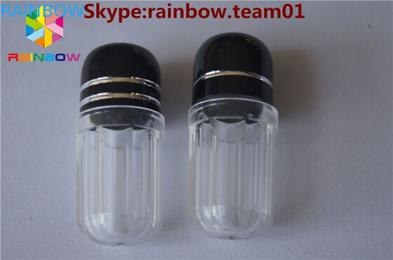 Boş plastik kapsüller hap içeriyor kapsül kağıdı kapsül şeklinde konteyner altıgen şeklinde kapsül şişe boş plastik kapağı