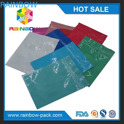 Koku geçirmez kilitli alüminyum folyo kilitli çanta ilaç alüminyum folyo kavrama fermuarlı üst açılıp kapanabilir çanta ile mühürlü çanta