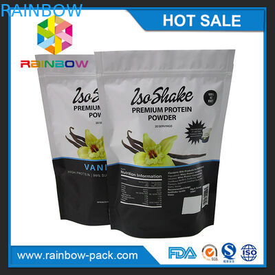 1 kg Alüminyum Folyo Mat Baskı Mylar Stand up Kilitli Protein Tozu Paketleme Çantası Çanta
