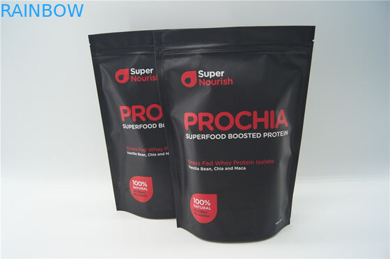 Özel Alüminyum Folyo Geri Dönüşümlü Stand Up Fermuar Çanta Çantaları Whey Protein Ambalajı