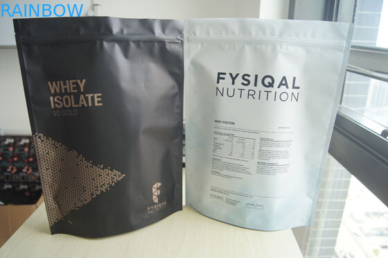 480g için Stand Up Alüminyum Folyo Whey Protein Tozu Torbaları