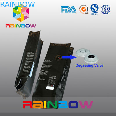 Dayanıklı Yan Köşe Düz Alt Çay Paketleme Torbaları Kahve Çekirdekleri Plastik Torba