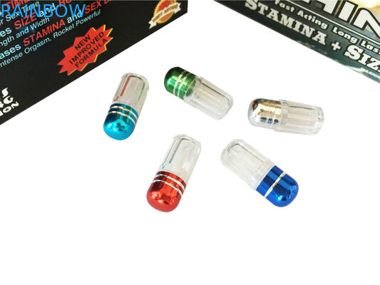 Kırmızı Gergedan 69 Penis Büyütme Kapsül Kavanoz Mermi / Seks Hapları Plastik Tıp Şişeleri