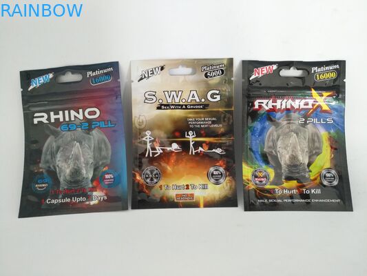 Lamine Gıda Folyo Kılıfı Ambalaj Encore Sert Tıbbi Kilitli Hap Çantaları