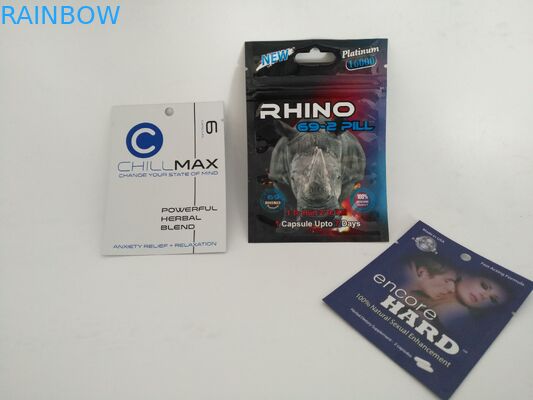 Lamine Gıda Folyo Kılıfı Ambalaj Encore Sert Tıbbi Kilitli Hap Çantaları