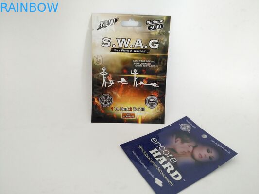 3 Yan Seal Pill Ambalaj Kılıfı Çanta Encore Sert Kapsül Tozu İçin Çentik Çentikleri