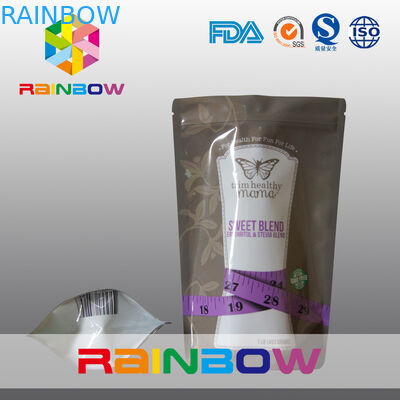 Enerji Sınıfı için Food Grade Yeniden Kullanılabilir 150g Fermuar Stand Up Torbaları