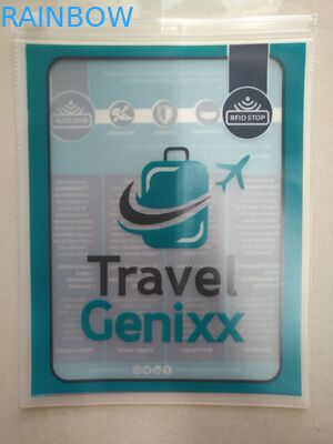 Şeffaf Pvc Çanta Temizle, Giysi Pimi Pvc Askı Çantası Üç Yan Mühür