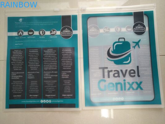 Şeffaf Pvc Çanta Temizle, Giysi Pimi Pvc Askı Çantası Üç Yan Mühür