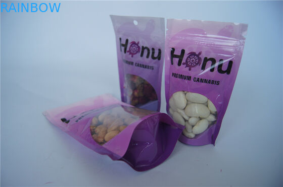 Baharat Kilidini Küçük THC / CBD Alüminyum Folyo Farklı Meyve Lezzeti İçin Fermuarlı Çantalar