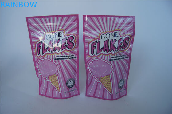 Baharat Kilidini Küçük THC / CBD Alüminyum Folyo Farklı Meyve Lezzeti İçin Fermuarlı Çantalar