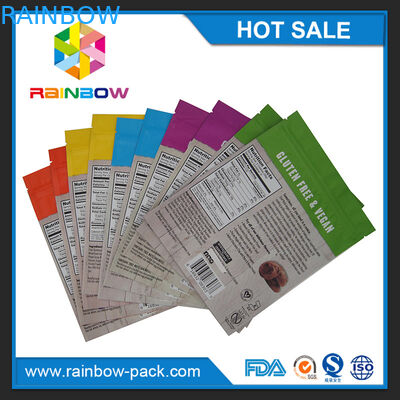 250g Alüminyum Folyo Mat Baskı Mylar Stand up Kilitli Kurabiye Ambalaj Kılıfı Çanta