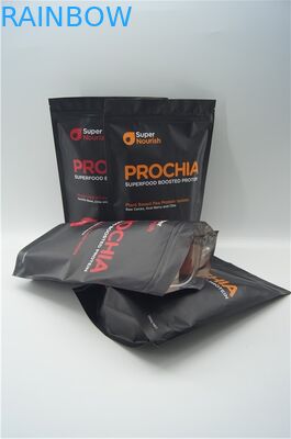 Shake Powder Packaging için Fermuarlı Gıda Sınıfı Stand Up Kılıfı