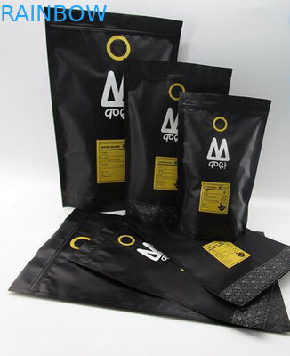 Toptan dostu ucuz stand up özel baskı 250g / 500g / 1 kg kraft kağıt kahve torbaları için fasulye