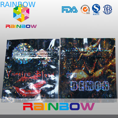 Gözyaşı Çentikler ile Lamine Malzeme Maymun Herbal Tütsü Mini Kilitli Çanta