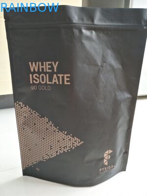 Özel baskılı gıda sınıfı folyo kaplı kilitli 1 kg protein tozu torbası ambalaj enerji tozu torbalar
