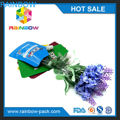 Kapanabilir Plastik Torbalar Ambalaj Baskılı Sıvı Stand Up Borulu Fermuarlı