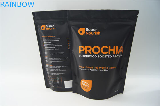 600g 1kg OEM Fermuarlı Gıda Ambalaj Torbası Kahverengi Kraft Kağıt Torba, Pencere / Fermuarlı