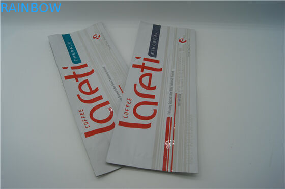 Valfli öğütülmüş kahve için Customzied yan köşebent kahve paketleme torbaları