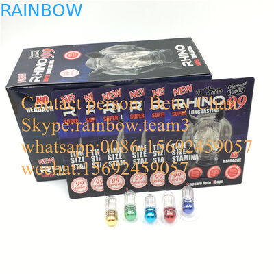 Mor Rhino 99 30000 / Rhino 69 35000 İçin Erkek Geliştirme Hapı 3D Blister Ambalaj Kartı
