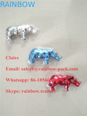 Toptan ABD gergedan hap ambalaj blister Gitmek için 3D kart Gergedan kapsül konteyner / kurşun / şişe