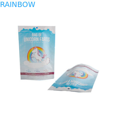 Lamine Plastik Aluminyum Folyo Kılıfı Ambalaj Kilitli Beyaz Mavi Parlak