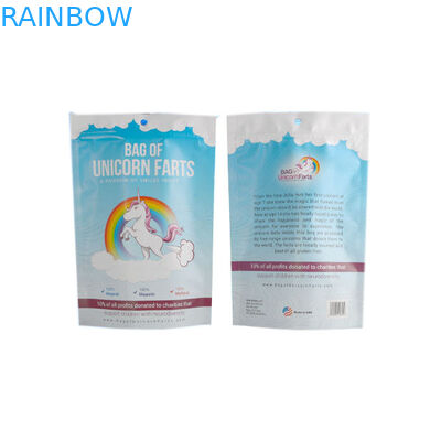 Lamine Plastik Aluminyum Folyo Kılıfı Ambalaj Kilitli Beyaz Mavi Parlak