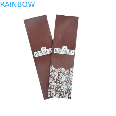 Düz Tabanlı Food Grade Çevre Dostu Stand Up Torbalar Kahve Paketleme Gaz Alma Vanası