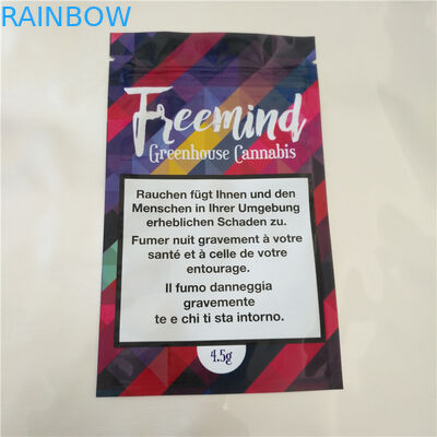 Cbd Thc Fudge Tohumları Isı Mühürlü Plastik Torbalar, Cbd Gummy Için Alüminyum Folyo Poşet