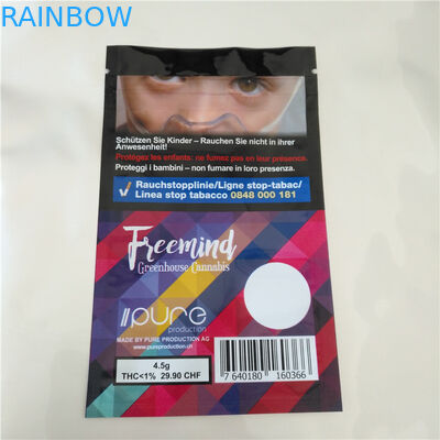 Cbd Thc Fudge Tohumları Isı Mühürlü Plastik Torbalar, Cbd Gummy Için Alüminyum Folyo Poşet