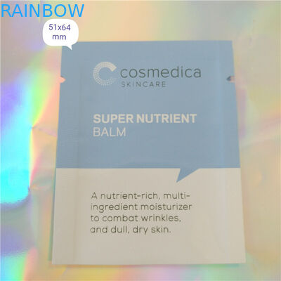 Plastik Alüminyum Folyo Çanta Ambalaj Numune Poşeti Kozmetik, Üç Taraflı Sızdırmazlık Kozmetik Numune Poşeti