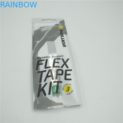 Asılı Alt Açık Plastik Torbalar Paketleme, Üç Yan Mühür Kılıfı Özel Baskılı