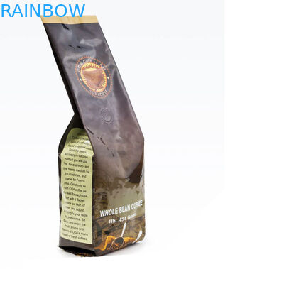 Gıda Sınıfı 500g kullanımlık Alüminyum Folyo Yan Kıskaçlı Kahve Torbası Vana Ve Kalay Kravatlı