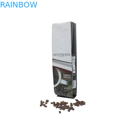 Özel baskılı yan köşebent folyo kaplı kahve çanta toptan paketi 500g 1 kg