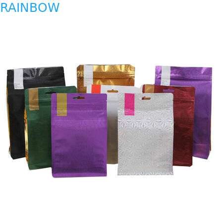 Toptan Alüminyum Folyo Kalay Kravat Düz Blok Gaz Alma vanası ile Alt Kahve Ambalaj Çanta 500g 1 kg