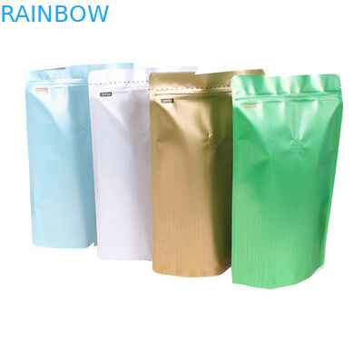 Özel Baskılı Matt Kavrulmuş Kahve Çekirdeği Paketleme Çantası Stand up Kılıfı Alüminyum Kahve Paketleme Çantaları ile 250g Vana