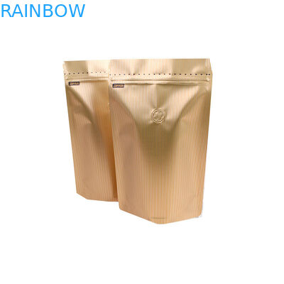Özel Baskılı Matt Kavrulmuş Kahve Çekirdeği Paketleme Çantası Stand up Kılıfı Alüminyum Kahve Paketleme Çantaları ile 250g Vana