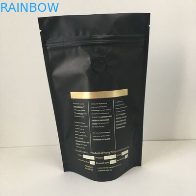 Özel Etiket Altın Logo Alüminyum Folyo kaplı Plastik Torbalar Valfli Ambalaj Torbası