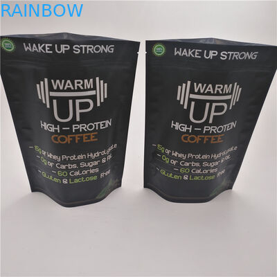 Gıda Sınıfı kullanımlık Stand Up Plastik Torbalar Ambalaj Folyo Kahve Torbaları 250g 500g 1 kg